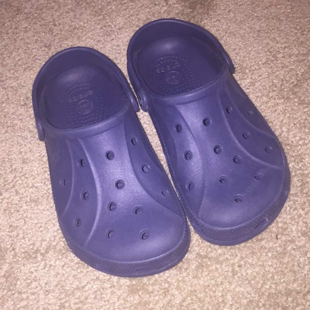 Navy blue boys crocs